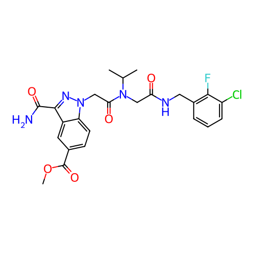 Chemical structure of BindingDB Monomer ID 474708