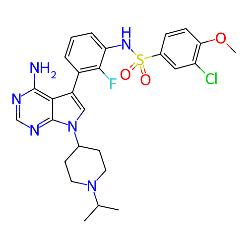 Chemical structure of BindingDB Monomer ID 482166