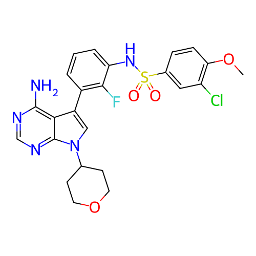 Chemical structure of BindingDB Monomer ID 482195