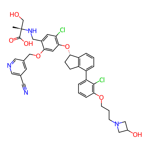 Chemical structure of BindingDB Monomer ID 482342