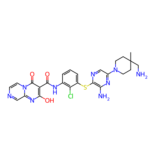Chemical structure of BindingDB Monomer ID 484421