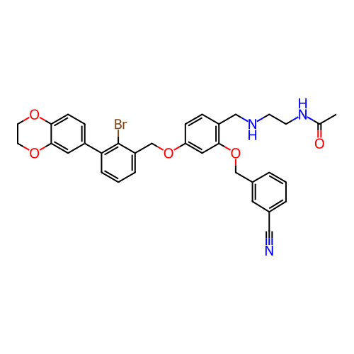 Chemical structure of BindingDB Monomer ID 485680