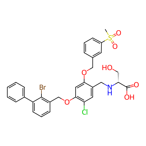 Chemical structure of BindingDB Monomer ID 485701