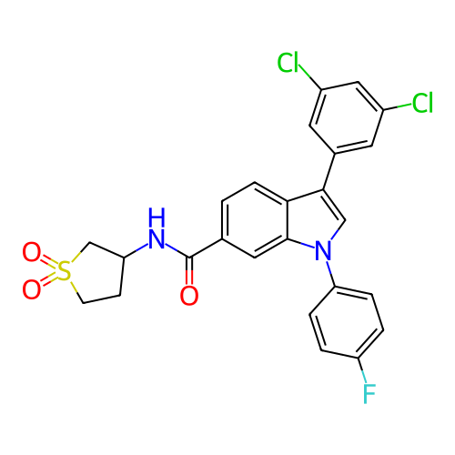Chemical structure of BindingDB Monomer ID 486411