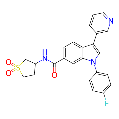 Chemical structure of BindingDB Monomer ID 486424