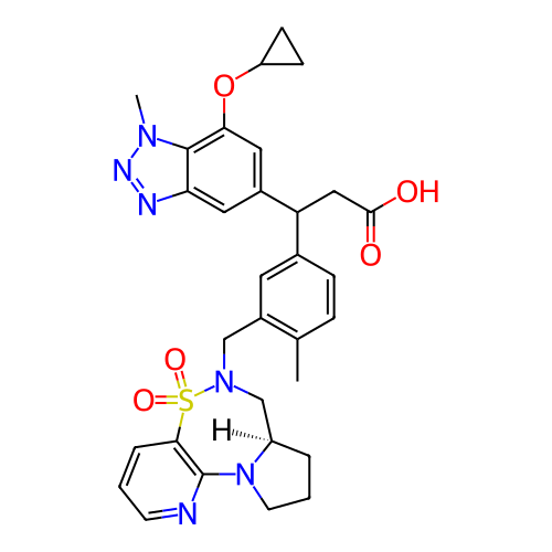 Chemical structure of BindingDB Monomer ID 486570