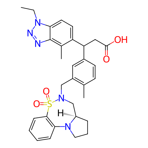 Chemical structure of BindingDB Monomer ID 486709