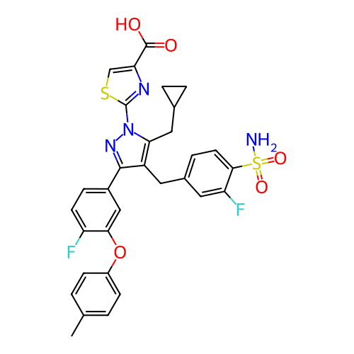 Chemical structure of BindingDB Monomer ID 489129