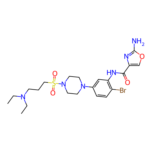 Chemical structure of BindingDB Monomer ID 489222