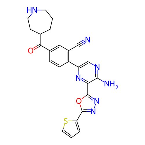 Chemical structure of BindingDB Monomer ID 489483