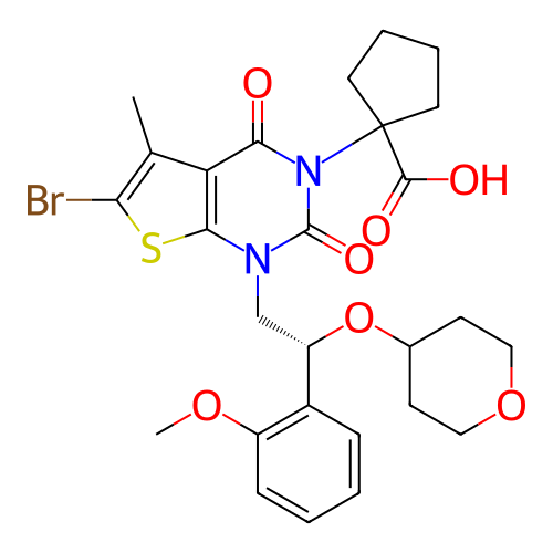 Chemical structure of BindingDB Monomer ID 489786