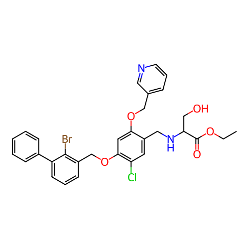 Chemical structure of BindingDB Monomer ID 491036