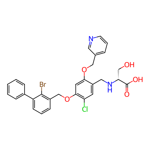 Chemical structure of BindingDB Monomer ID 491039