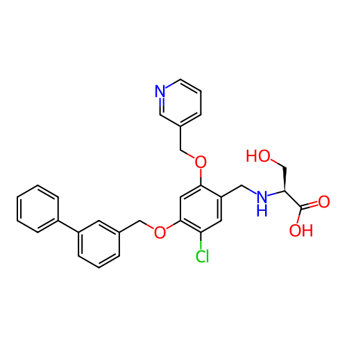 Chemical structure of BindingDB Monomer ID 491042