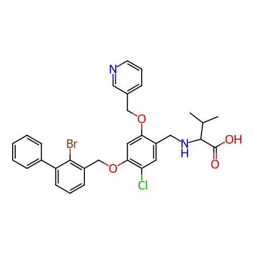 Chemical structure of BindingDB Monomer ID 491044