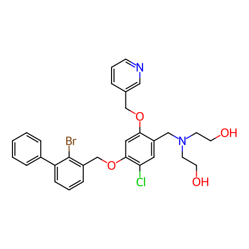 Chemical structure of BindingDB Monomer ID 491046
