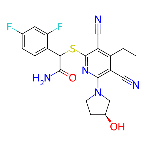 Chemical structure of BindingDB Monomer ID 491456