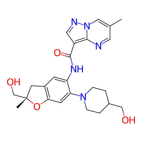 Chemical structure of BindingDB Monomer ID 494045