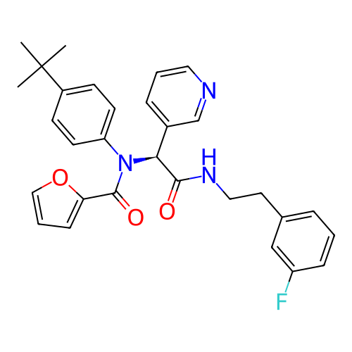 Chemical structure of BindingDB Monomer ID 496253