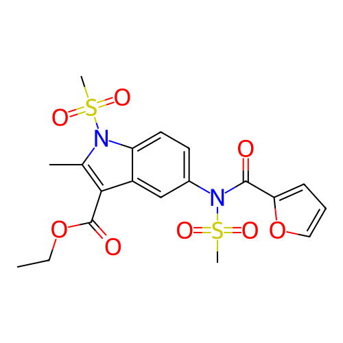 Chemical structure of BindingDB Monomer ID 496265