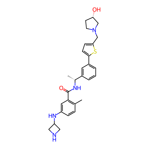 Chemical structure of BindingDB Monomer ID 496854