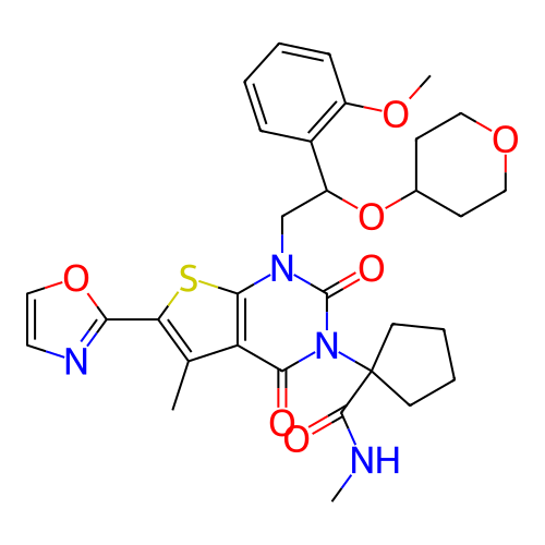 Chemical structure of BindingDB Monomer ID 496909