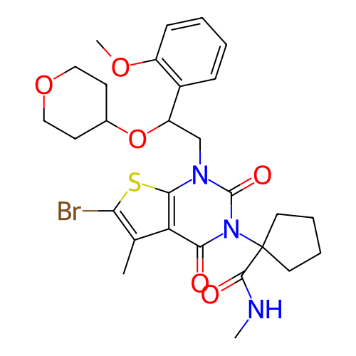 Chemical structure of BindingDB Monomer ID 496916