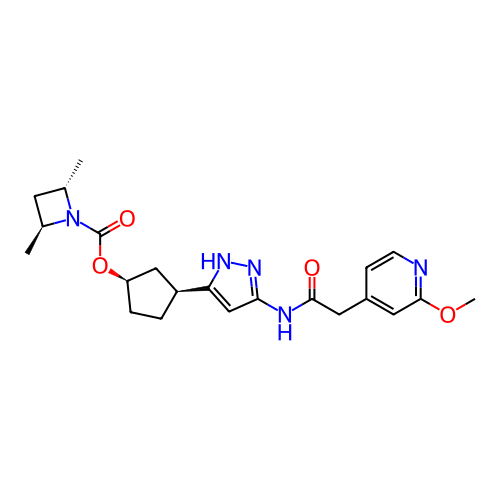 Chemical structure of BindingDB Monomer ID 498324