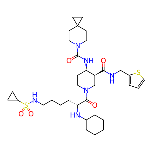 Chemical structure of BindingDB Monomer ID 498911