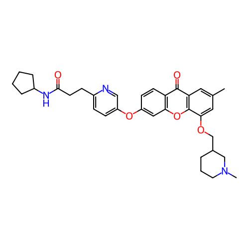 Chemical structure of BindingDB Monomer ID 501762