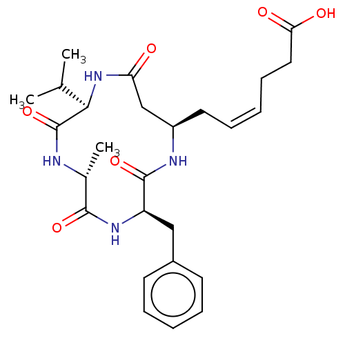 Chemical structure of BindingDB Monomer ID 50032274