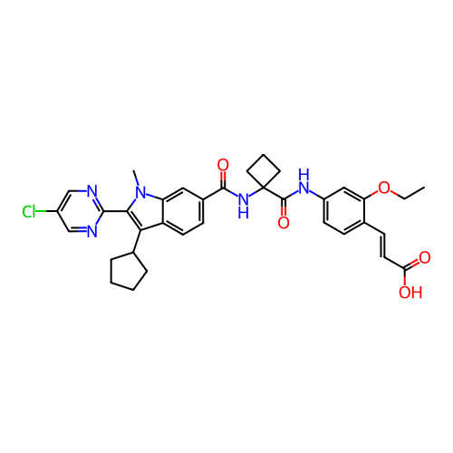 Chemical structure of BindingDB Monomer ID 50032857