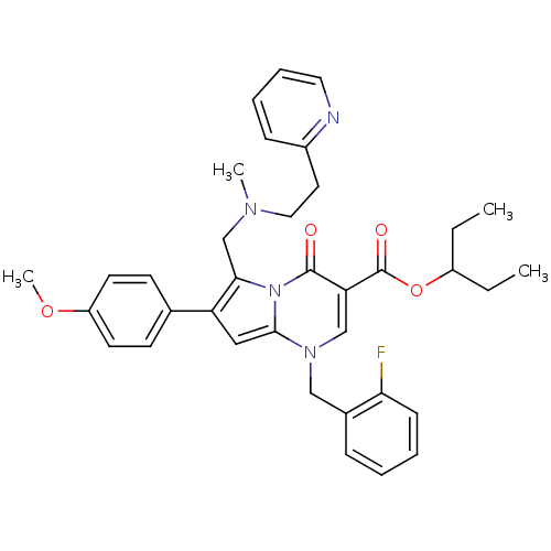 Chemical structure of BindingDB Monomer ID 50109254