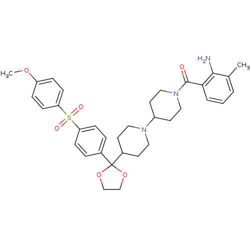 Chemical structure of BindingDB Monomer ID 50121130