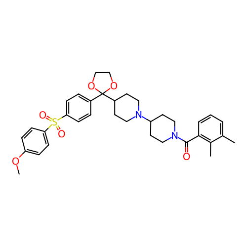 Chemical structure of BindingDB Monomer ID 50121136