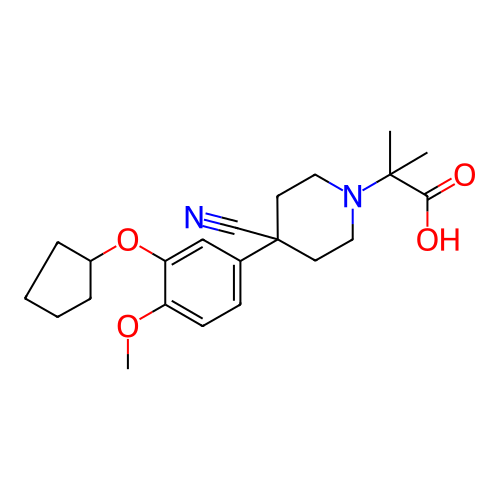 Chemical structure of BindingDB Monomer ID 50223256