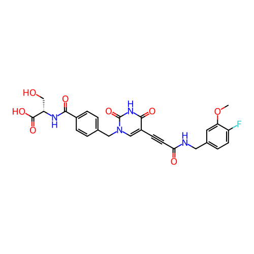 Chemical structure of BindingDB Monomer ID 50250172