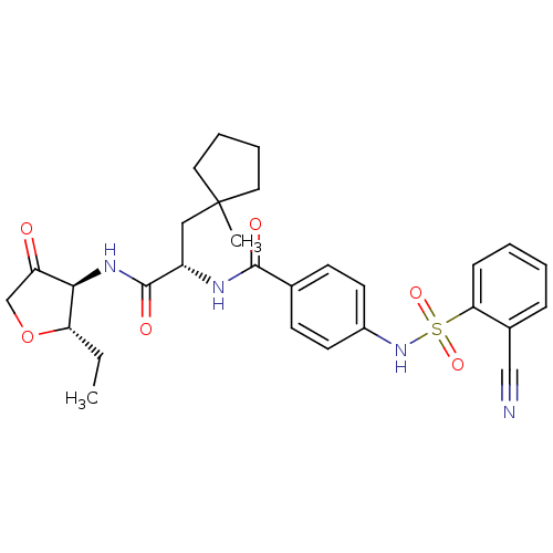 Chemical structure of BindingDB Monomer ID 50255627