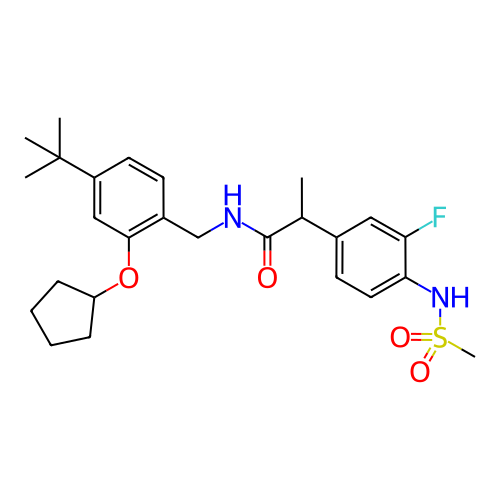 Chemical structure of BindingDB Monomer ID 50256543