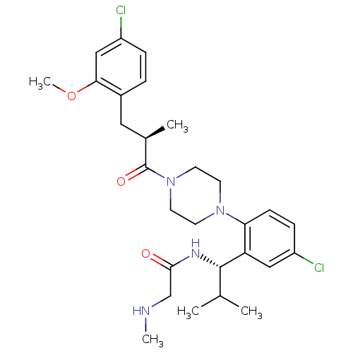 Chemical structure of BindingDB Monomer ID 50261228