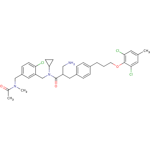 Chemical structure of BindingDB Monomer ID 50314649