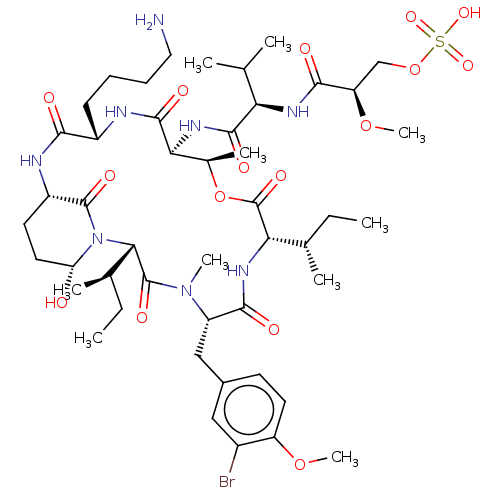 Chemical structure of BindingDB Monomer ID 50340633