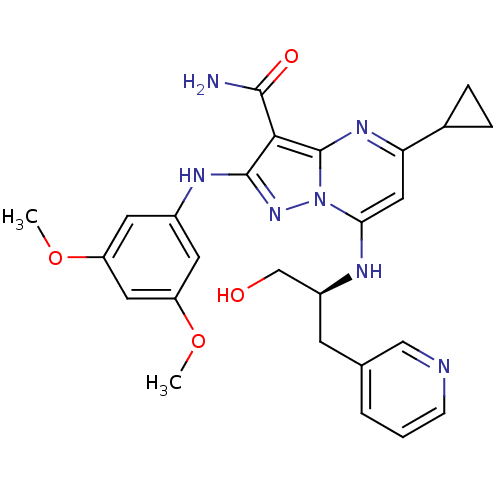 Chemical structure of BindingDB Monomer ID 50375360
