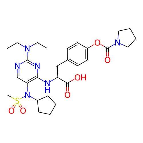 Chemical structure of BindingDB Monomer ID 50437642