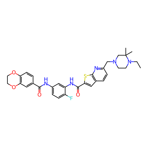Chemical structure of BindingDB Monomer ID 540148