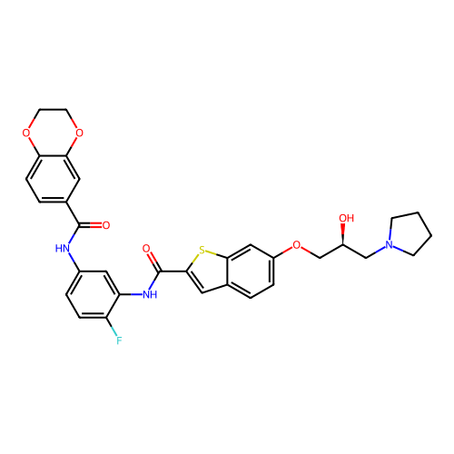 Chemical structure of BindingDB Monomer ID 540197