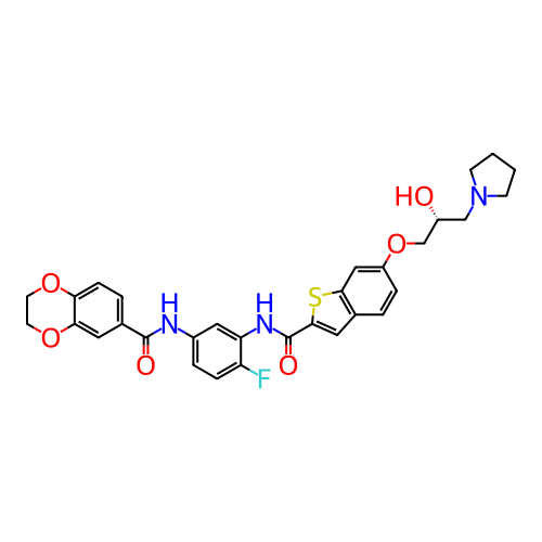 Chemical structure of BindingDB Monomer ID 540198