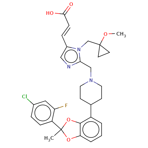 Chemical structure of BindingDB Monomer ID 556315