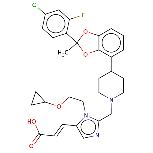 Chemical structure of BindingDB Monomer ID 556434