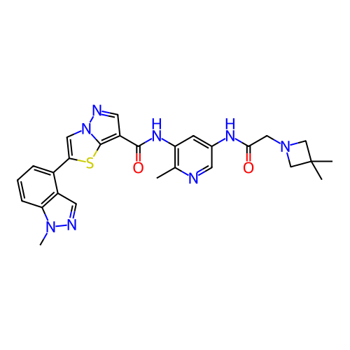 Chemical structure of BindingDB Monomer ID 664204